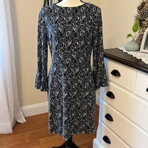 Black and gray lace dress size 10